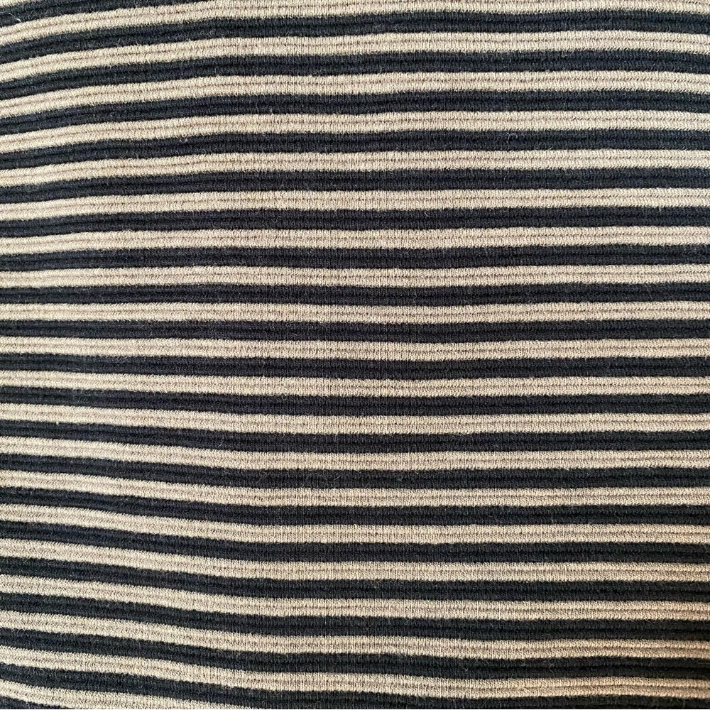 [XS] Banana Republic Ribbed Striped Top | Chocolate Brown and Black - Picture 5 of 6